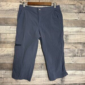 Coolibar Women's Khaki Capri Pants Sun Protection UPF 50+ Size Small Blue